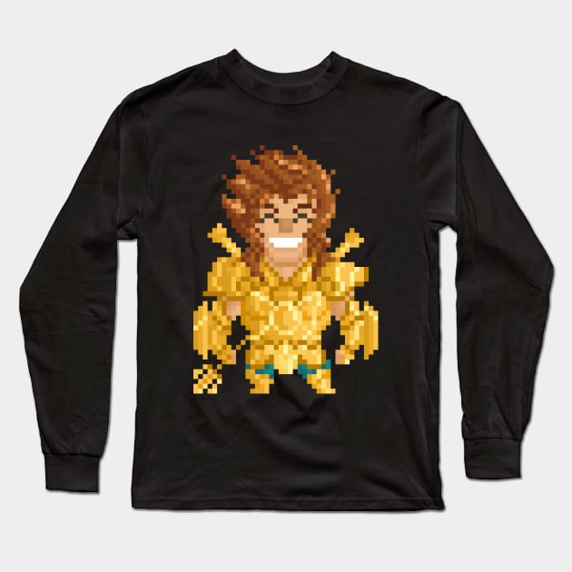 Saint Seiya Dohko, Libra 8-bit gamer pixel art Long Sleeve T-Shirt by YayPixel